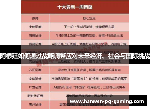 阿根廷如何通过战略调整应对未来经济、社会与国际挑战 阿根廷如何通过战略调整应对未来经济、社会与国际挑战