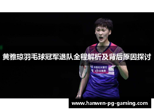 黄雅琼羽毛球冠军退队全程解析及背后原因探讨